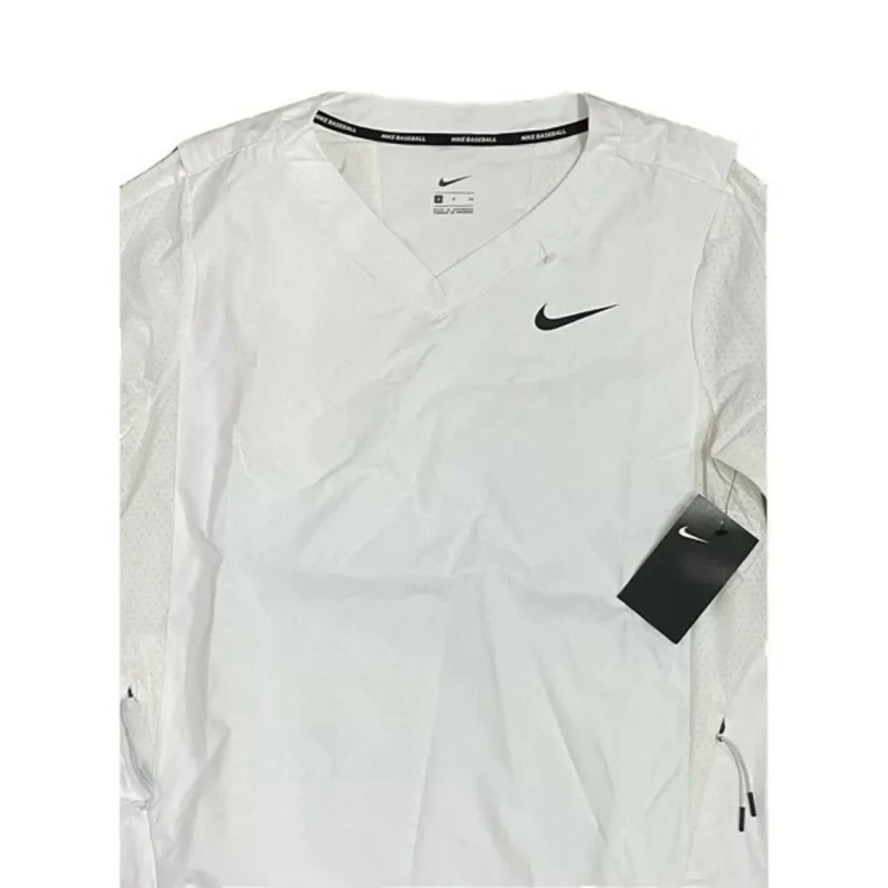 Nike Mens Baseball Jacket 3/4 Hot Jacket Pullover 3/4‎ Sleeve V-Neck med
